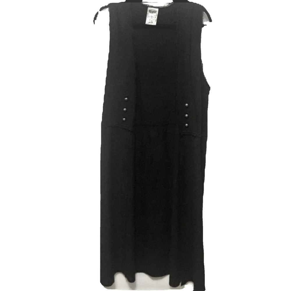 VOCAL Faux Suede Sleeveless Duster Cardigan M